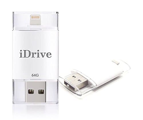 USB Flash Drive Memory Stick External Storage with Lightning Connector for iPhone 5, 5s, 5c, 6, 6 Plus, 6s, 6s Plus 7 iPads iPods Computers (64GB)