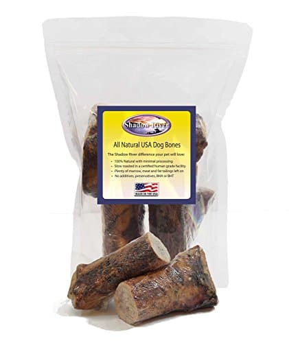 Shadow River Premium USA Beef Center Cut Medium Dog Bones 4-5" Long, 2.5-5" Thick (Pack of 4)