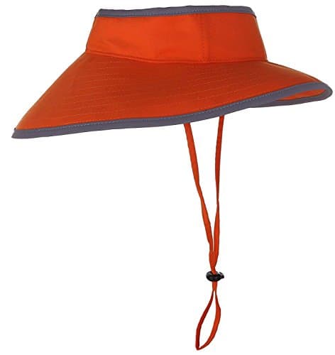 Neck Sun Shield Summer Shade Hat Visibility Size Small Safety ORANGE