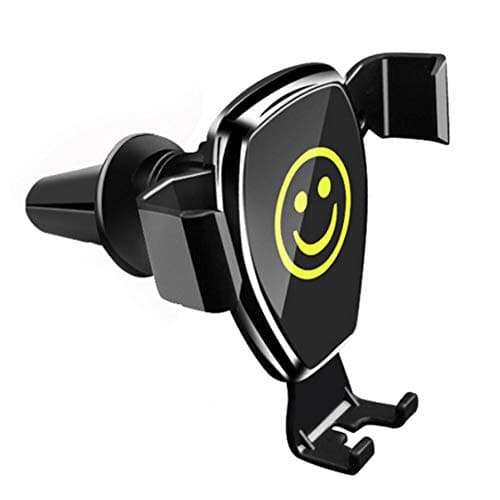 Easthost Car Mount Phone Holder Automatic Locking Universal Air Vent Gps Cell Phone Holder For Car Compatibile For Iphone Sumsang, ThinQ, , Huawei, Google Pixel, Sony Xperia, Asus Nenfone, Motorola, HTC, Nexus, Nokia, and GPS (Smile)