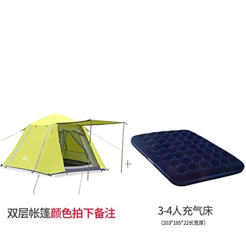 automatic outdoor camping tent/Square extra large space leisure tent/3-4Person camping tent-E