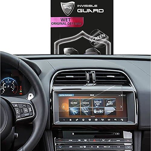 For JAGUAR F PACE XE NAVIGATION 2017-2018 10.2 Inches Touch Screen Sensitive SCREEN Protector Invisible Ultra HD Clear Film Anti Scratch Skin Guard - Smooth / Self-Healing / Bubble -Free By IPG