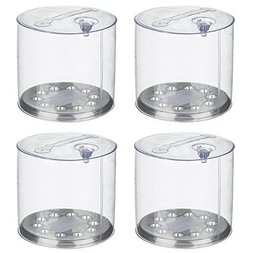 Inflatable Solar Lantern (Outdoor) Solar-Powered LED Light for Camping, Hiking, Fishing, Tents, Travel or Roadside Emergencies | 3 Lighting Modes | Waterproof PVC | 4 Pack
