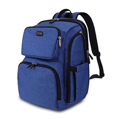 Professional Baby Diaper Backpack with Stroller Straps and Changing Pad, Anti-water and Durable Travel Diaper Bag for Baby Care, 30L Large Capacity Travel Backpack (navy blue)