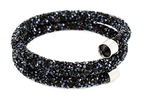 A Crystaldust Crystal Bracelet Bangle Mixed Color Packaging 2 wrap