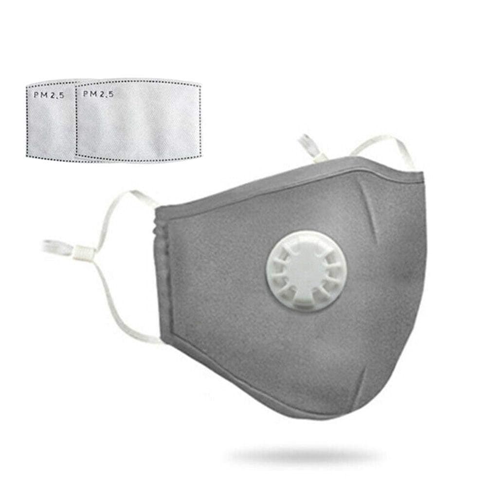 Reusable Face M.a.s.k PM2.5 Activated Carbon Filter for Breathing Insert Protective M.a.s.k Anti Pollution Washable Cotton for Adult Running Cycling Outdoor Activities