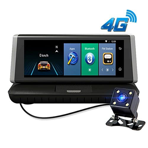 Car DVR 8inch GPS Dash Cam 4G Wifi Android ADAS Car Rearview Camera Mirror Touch Screen Video Recorder Bluetooth 1080 HD Auto Registrator