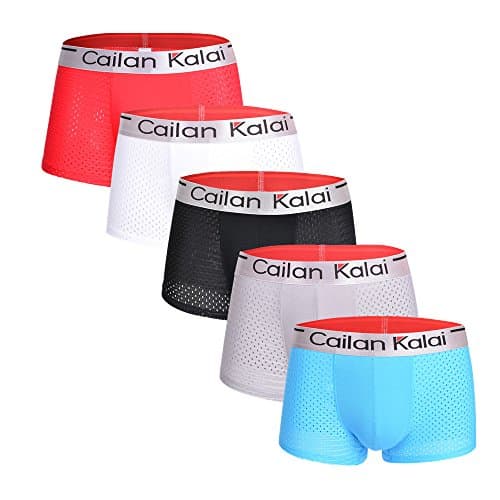 Men's Underwear Ice Silk Mesh Breathable Micro Modal Trunks