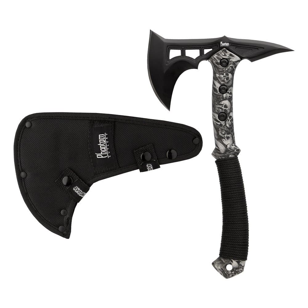 New Doomsday Skull Edition Battle Axe + Free Extra Replacement Handle + Includes a Free Zombie Hunter Toxic Skull Knife - The Fight for Survival Begins Now!