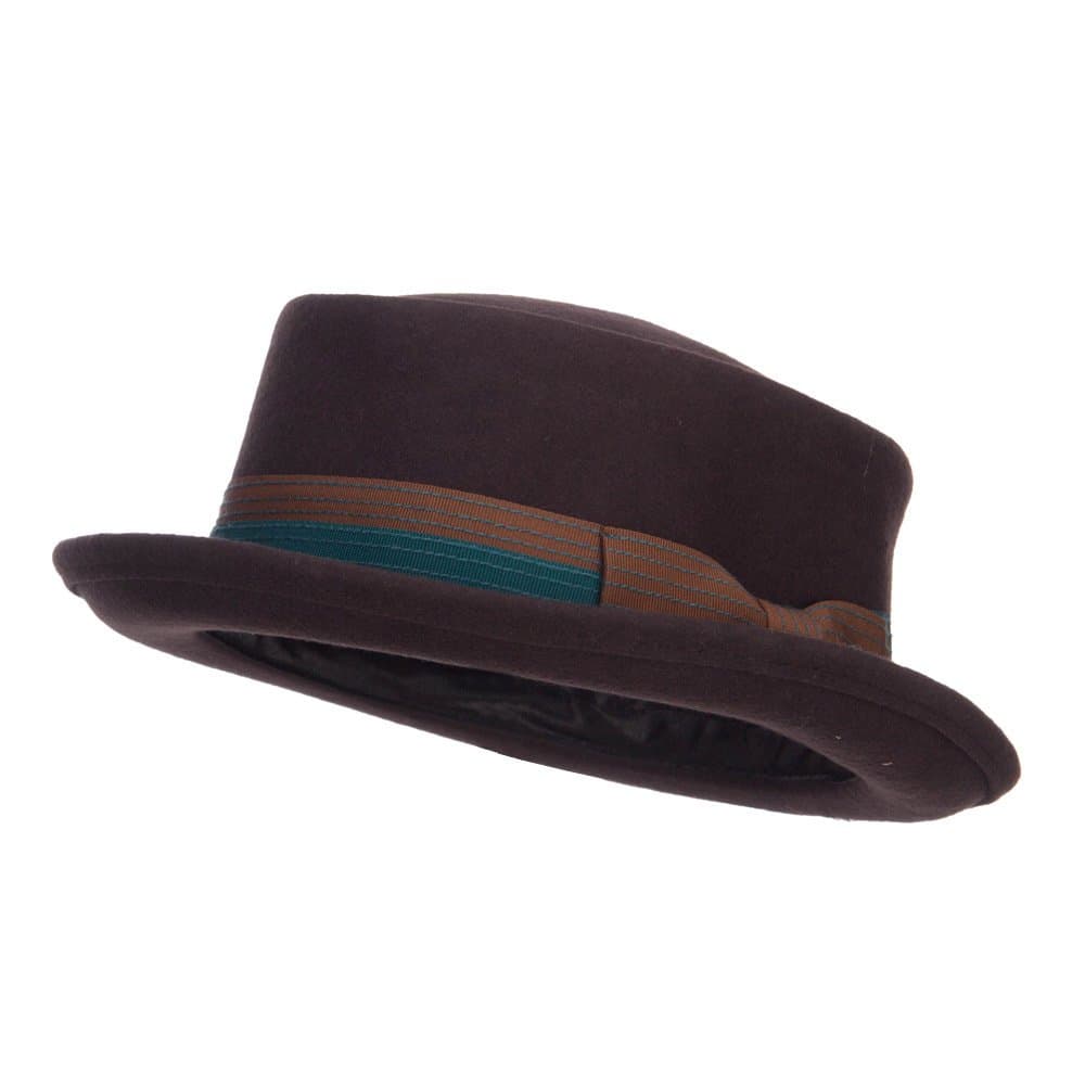 Men's Wool Felt Pork Pie Fedora