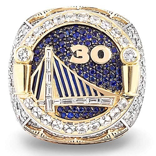 MVPRING Warriors Championship Ring Replica 2018,Integration Ring, Can Not Be Covered,Size 8-14