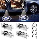 Car Door LED Light Logo HD Projector Ghost Shadow Welcome Lights Low Consumption Shadow Lights for BMW Series (4 Pack)