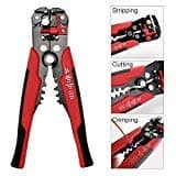 Wire Stripper, 8-Inch Wire Stripping Tool Automatic Cable Stripper Cutter Crimper