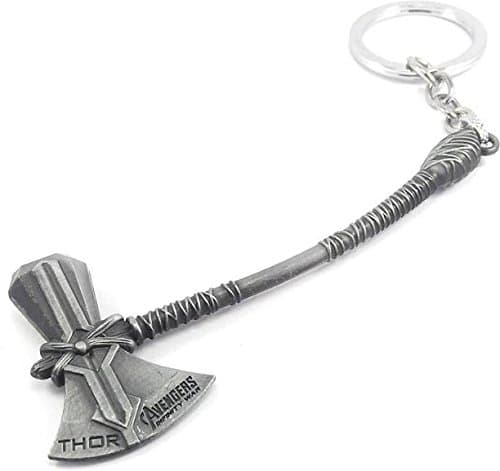 MorningVale Metal Keychain (Axe, Silver)