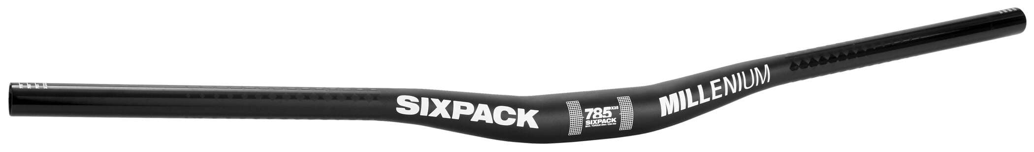 Sixpack Millenium785 Riser Handlebar, Black, 785 mm
