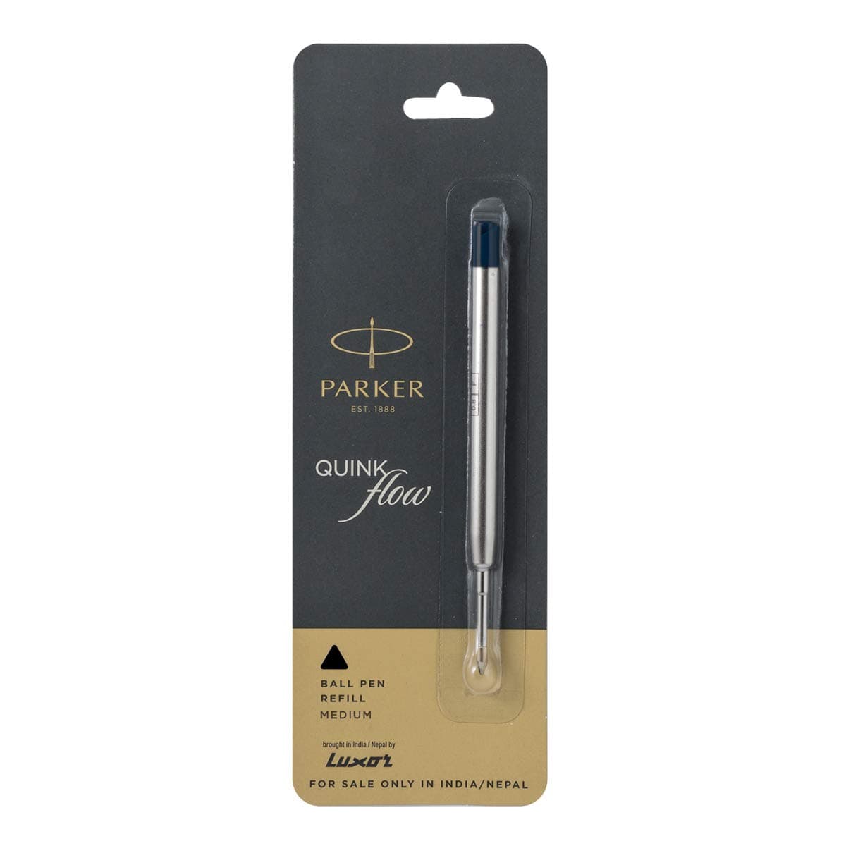 Parker Ball Point Pen Refills, Medium Point, Black Ink