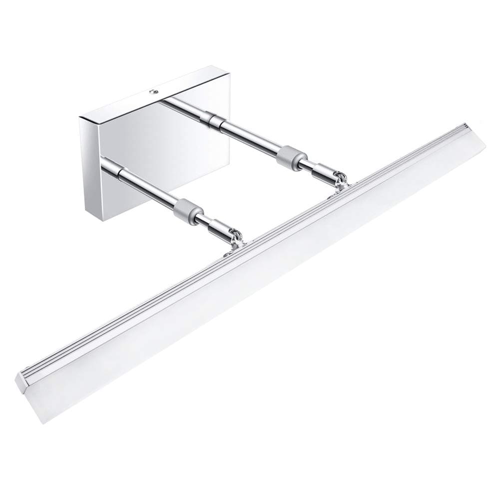 Aipsun 24 inch Modern LED Vanity Lights Adjustable Bathroom Vanity Light Fixtures Chrome Bathroom Light Fixture Over Mirror Cabinet 5500K