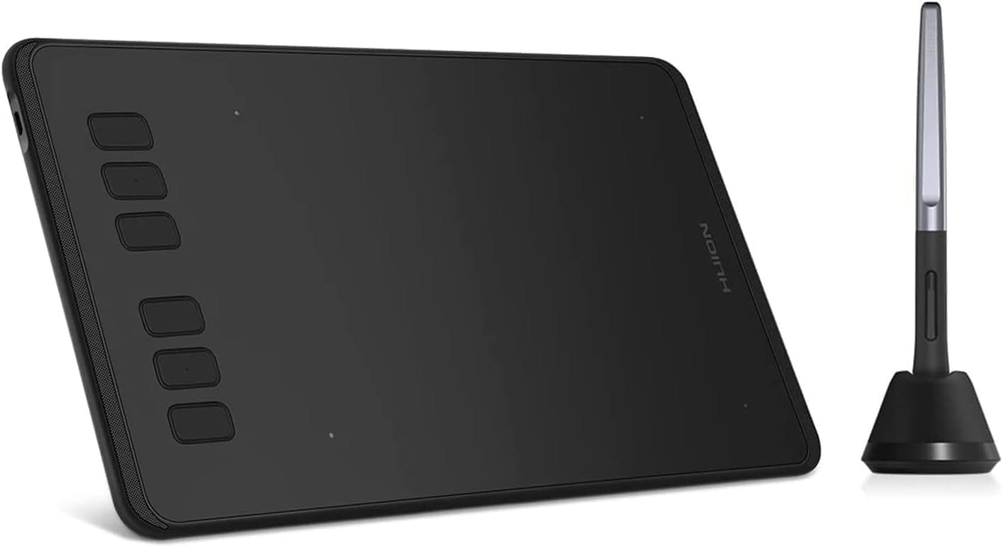 HUION Drawing Tablet Inspiroy H640P Digital Graphics Pad for osu! with Battery-Free Stylus 8192 Levels Pressure Sensitivity 6 Customizable Function Keys Supports Linux Windows Mac Android