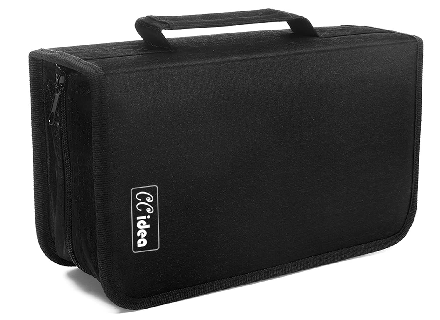 CCidea 128 Capacity CD/DVD Case Holder,Storage Binder (Black)