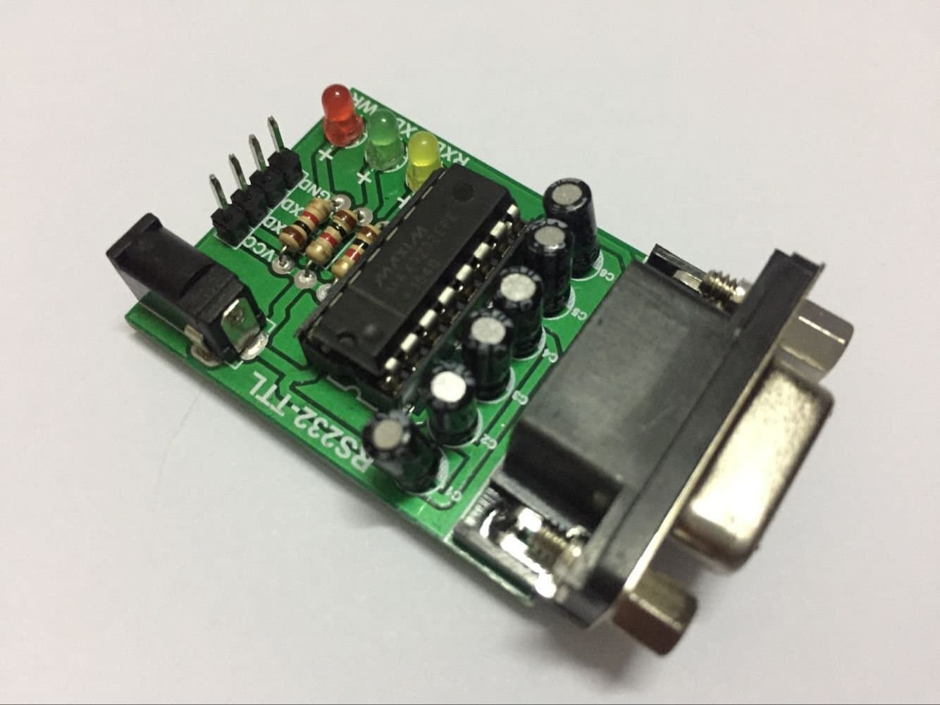 RS232-TTL single-chip conversion board programmer, with four 20cm line, a USB power cord