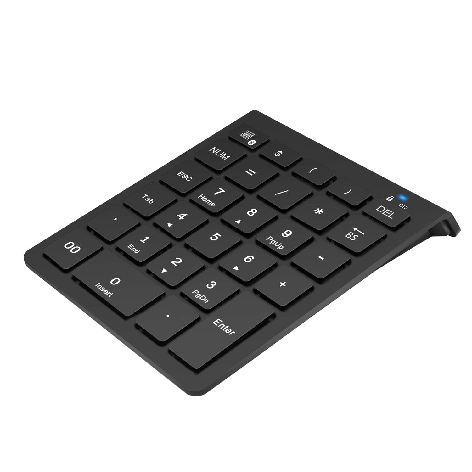 Bluetooth Number Pad, Rytaki Wireless Bluetooth 28-Key Numeric Keyboard with Multi-Function Keys for Tablet, Laptop, Notebook, PC and More