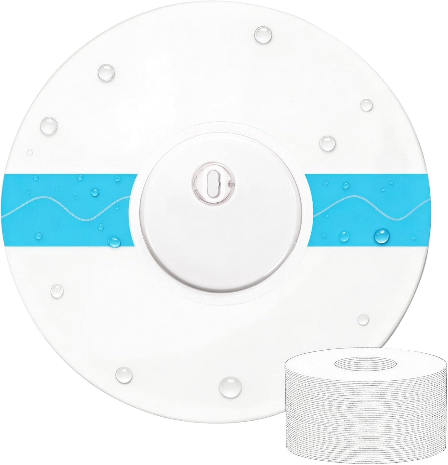 55 Pack Freestyle Libre 3 Sensor Covers,Pre-Cut Adhesive Tape with No Glue on The Center,Waterproof and Strong Stick That Protects Your Sensor continuously for 14 Days (Blue)