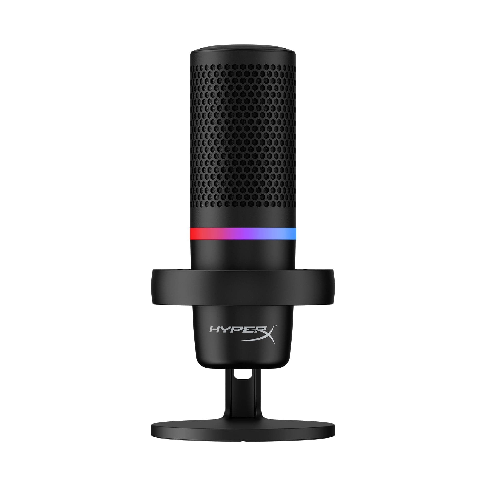DuoCast –RGB USB Condenser Microphone for PC, PS5, PS4, Mac, Low-profile Shock Mount, Cardioid, Omnidirectional, Pop Filter, Gain Control, Gaming, Streaming, Podcasts, Twitch, YouTube, Discord