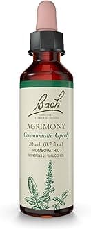Bach Original Flower Remedies, Agrimony - Communicate Openly - Natural Homeopathic Flower Essence for Emotional Balance - Vegan, Gluten Free, Sugar Free - 20mL Dropper