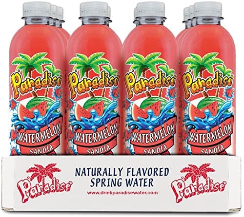 Paradise Watermelon Flavored Spring Water, 12-pack (16.9oz bottles)
