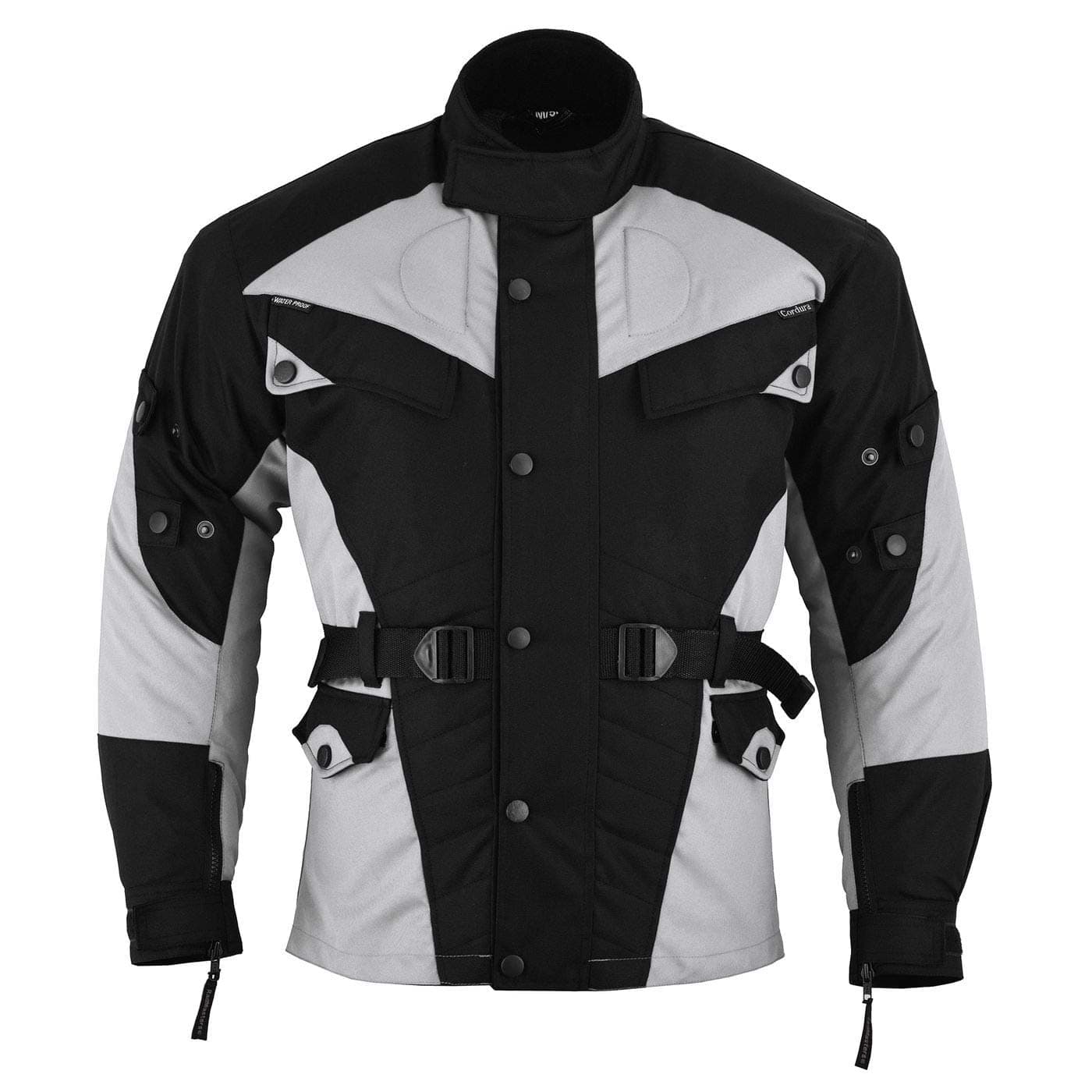 German Wear Motorcycle Jacket – Black/Light Grey