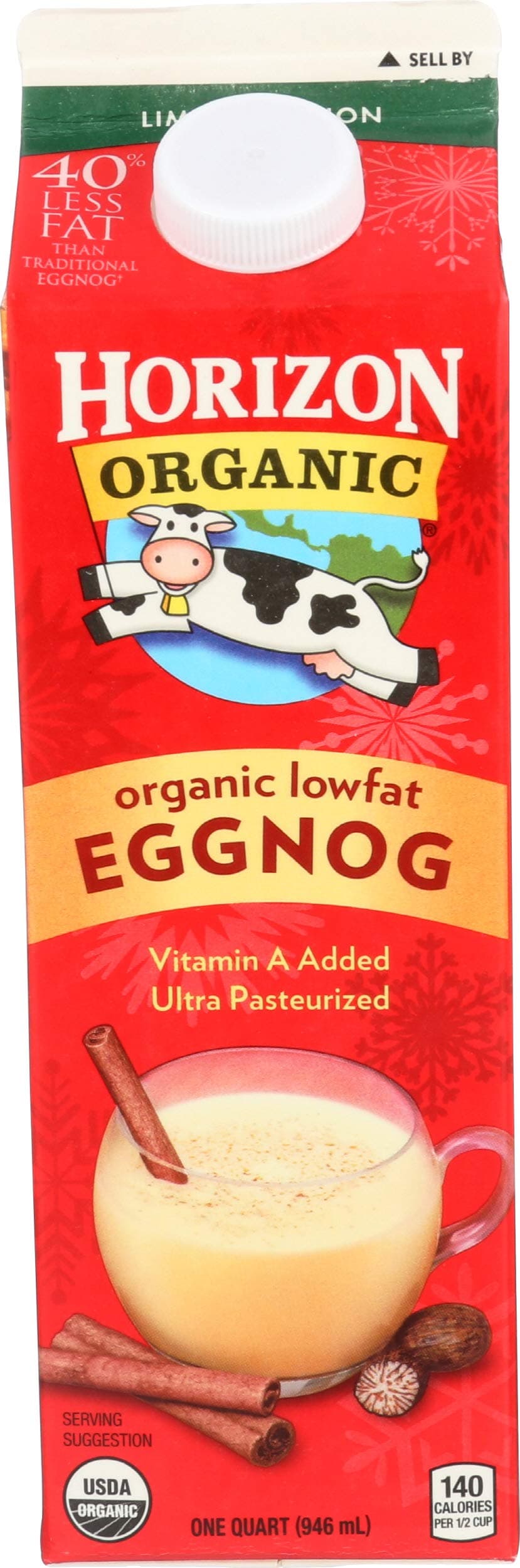 Horizon Organic Low-fat Eggnog, 32 oz
