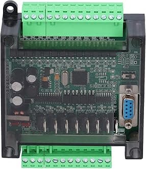 DC 12V PLC Programmable Logical Controller, 2N20MT Industrial Control Board Module Accessory Part(With Base)