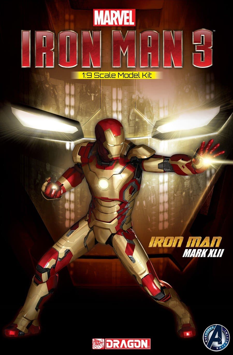 Dragon Action Heros 1:9 Scale Marvel Iron Man Mark XLII Model Kit