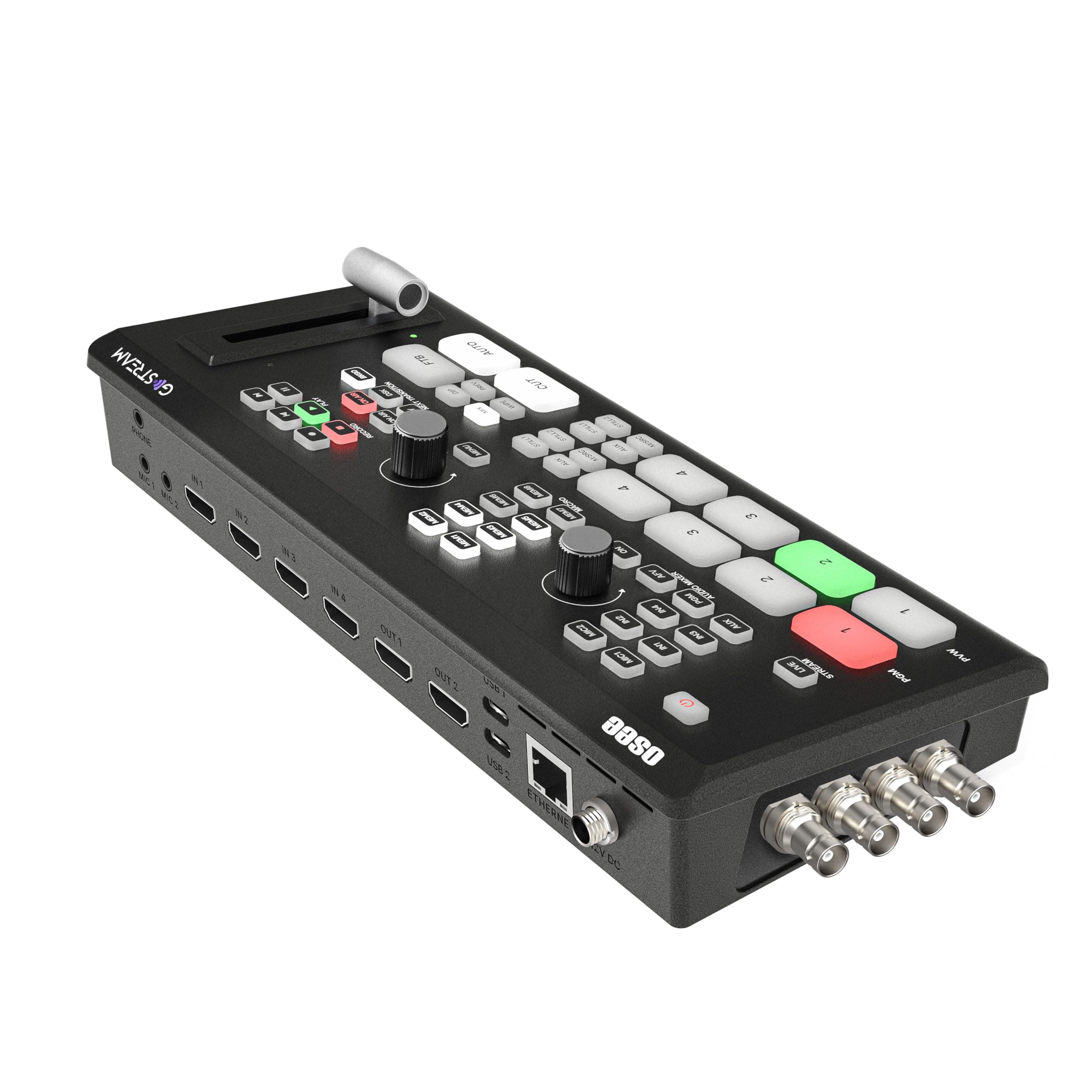 Osee GoStream Duet Live Streaming Switcher Multiple Camera SDI and HDMI Live Stream Video Mixer Switcher with SD Record and NDI HX Supported