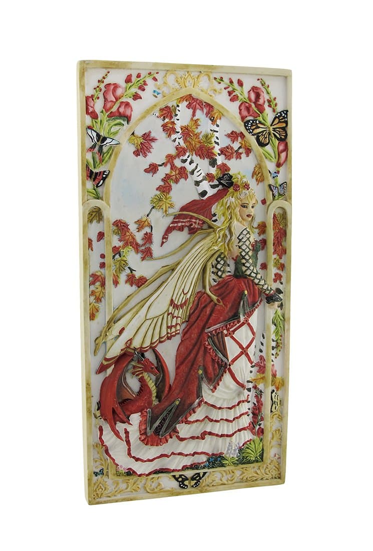 Nene Thomas - Sculpted Wall Plaque - Snapdragon - Dragonsite