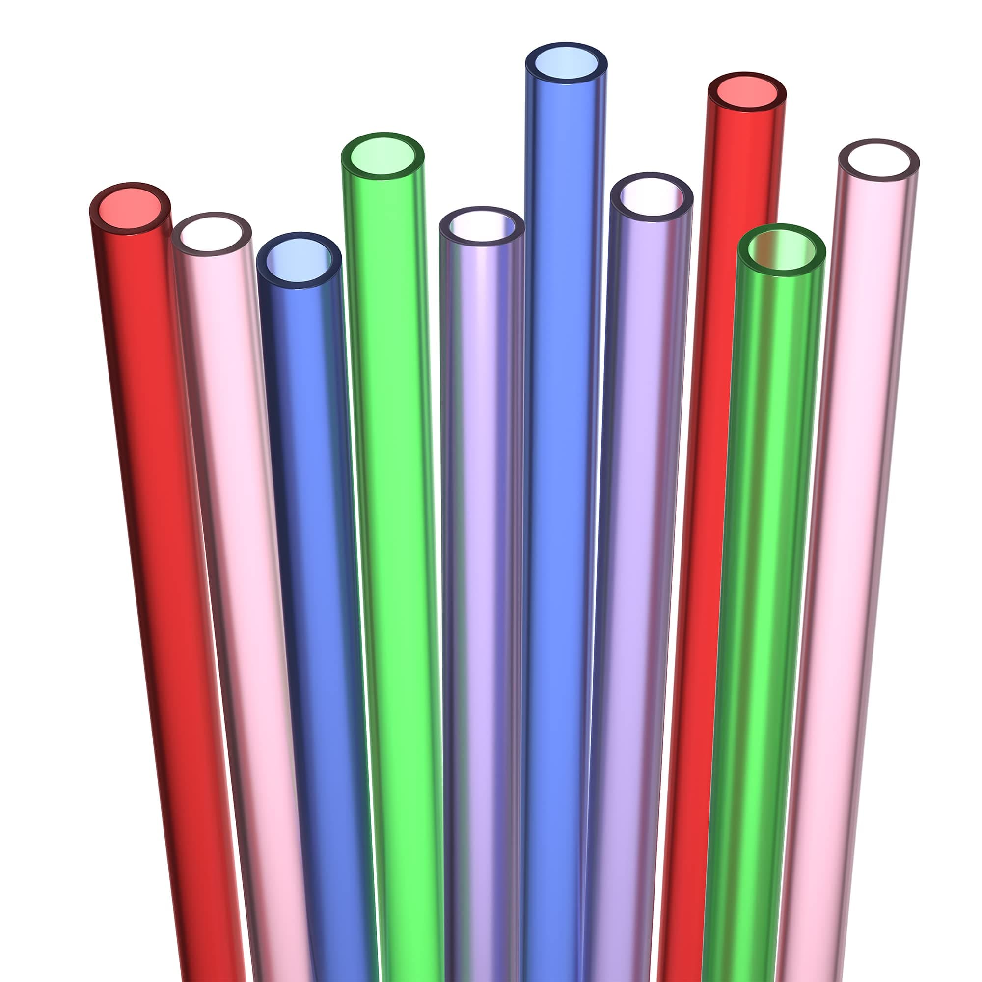 Wide Hard Plastic Straws Reusable