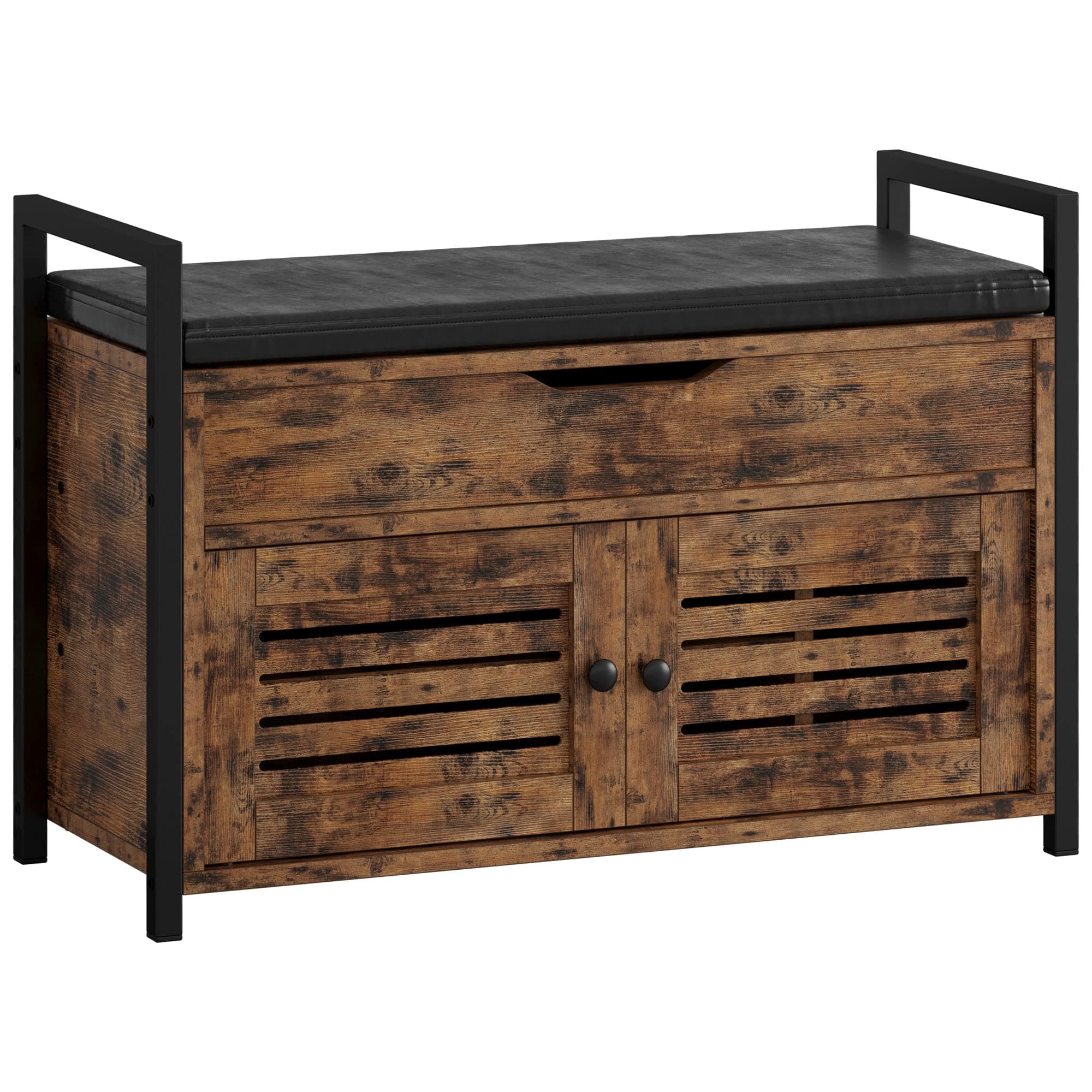 shoe bench with door