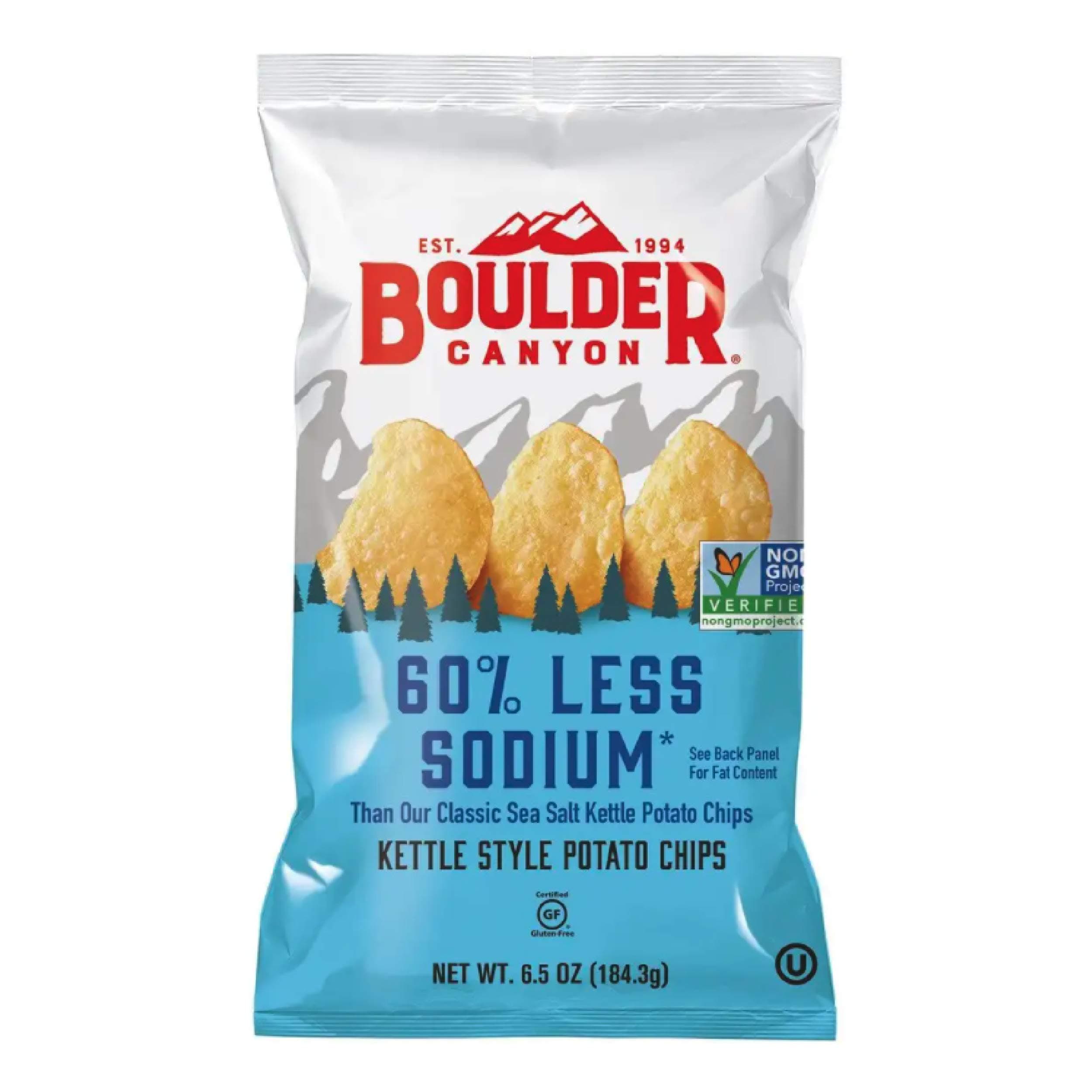 BOULDER CANYON CHIP REDUCED SODIUM 60% 6.5OZ