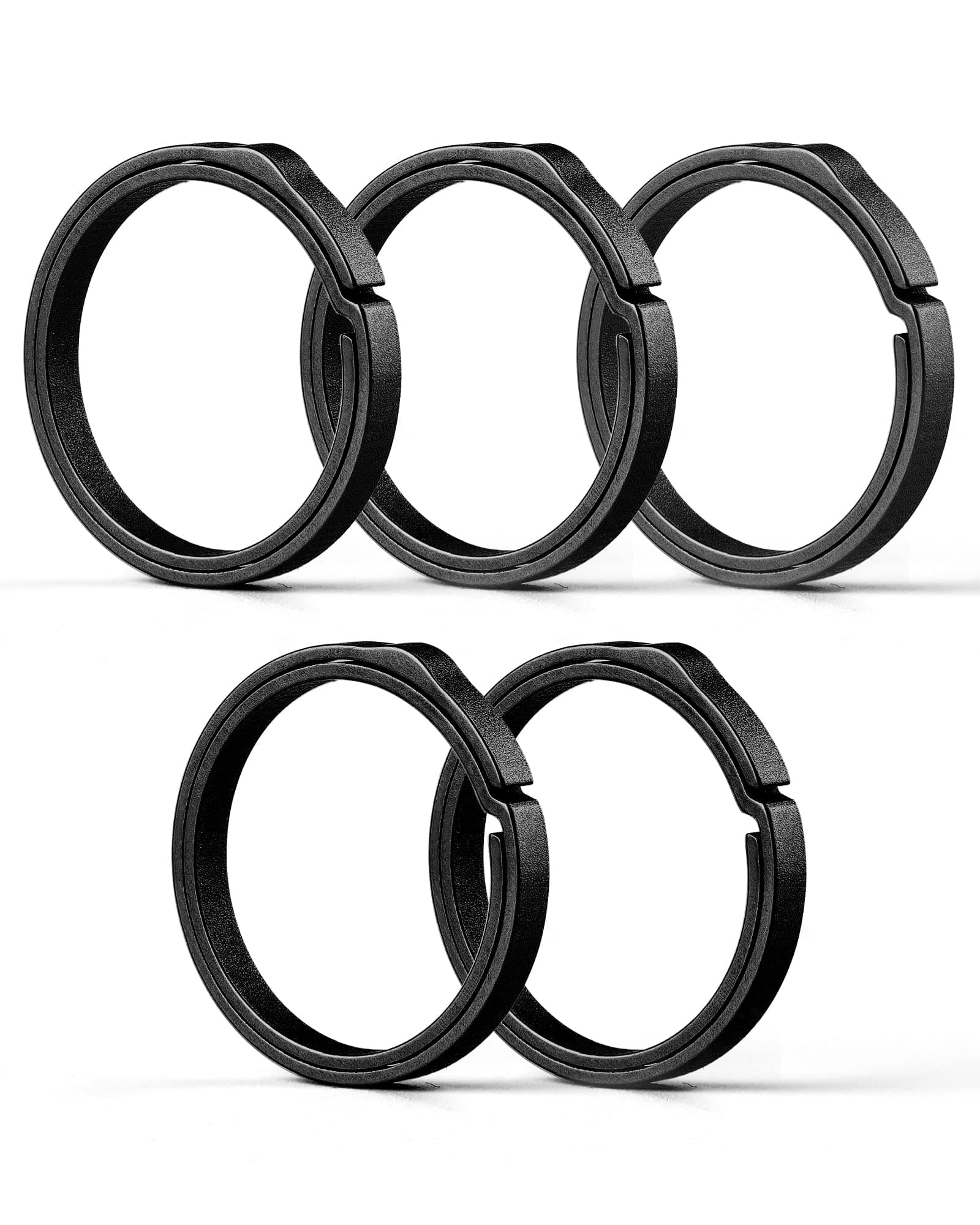 TISUR Black Titanium Key Rings