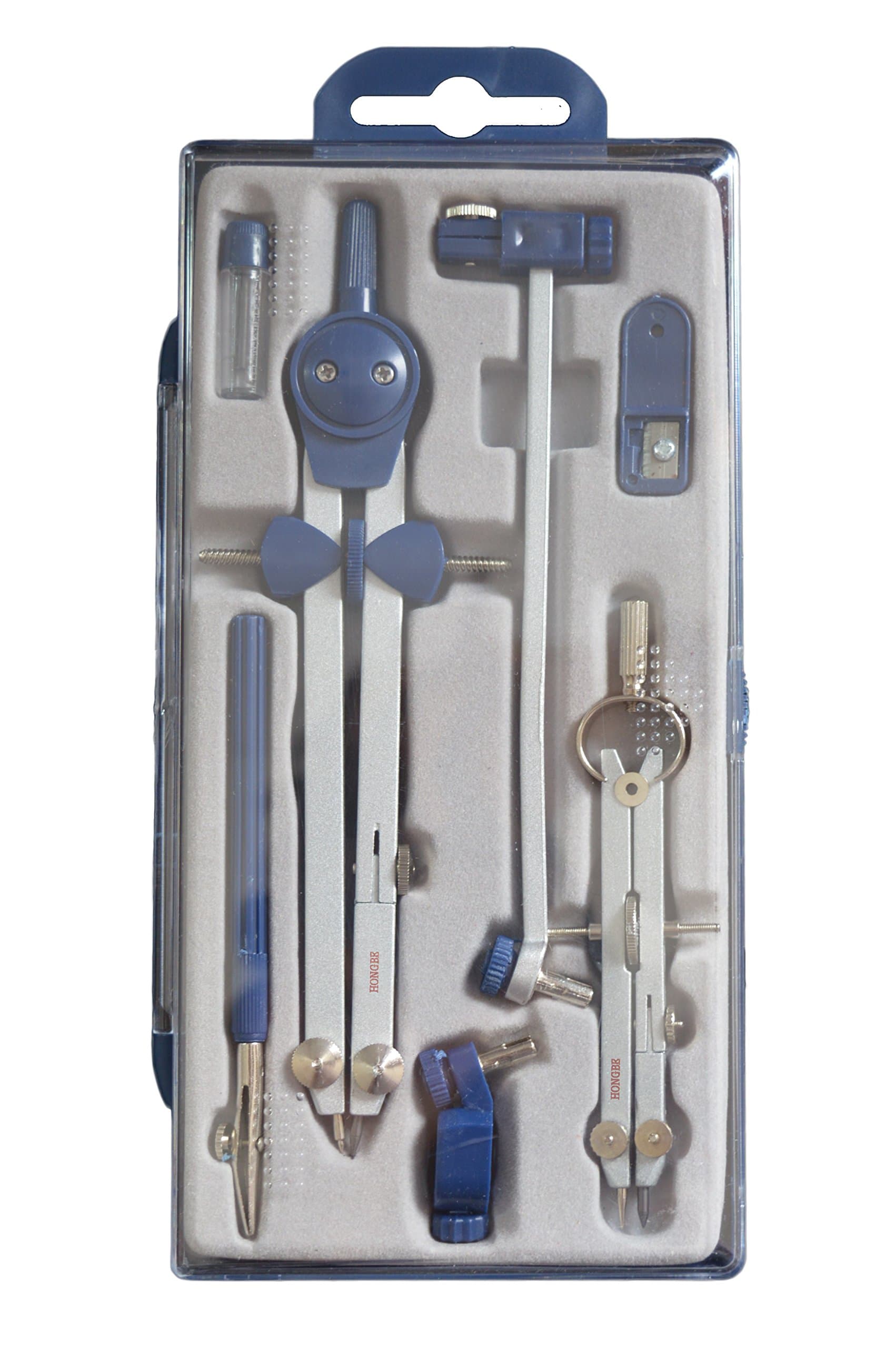 HONGBE Students Technical Drawing Set Thumb Wheel Compass