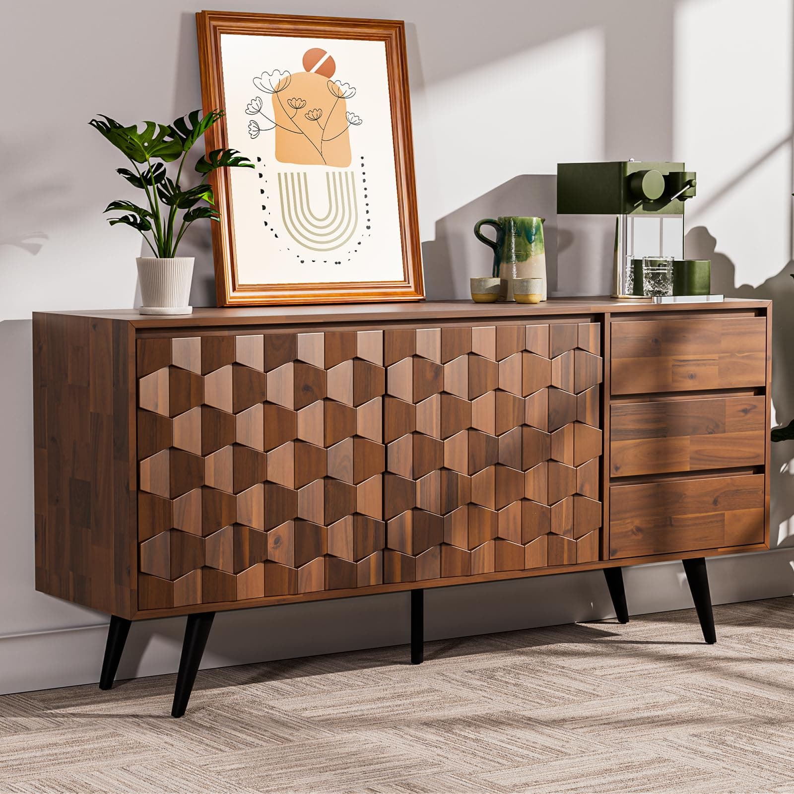 Geo Sideboard - Walnut
