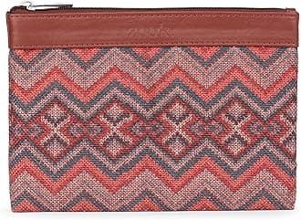 ZOUK Classic Utility Pouch | Travel Organizer Pouch | Multipurpose Makeup Pouch Bag for Daily Use & Travel |Aesthetic & Water-Resistant | Gwalior Weaves
