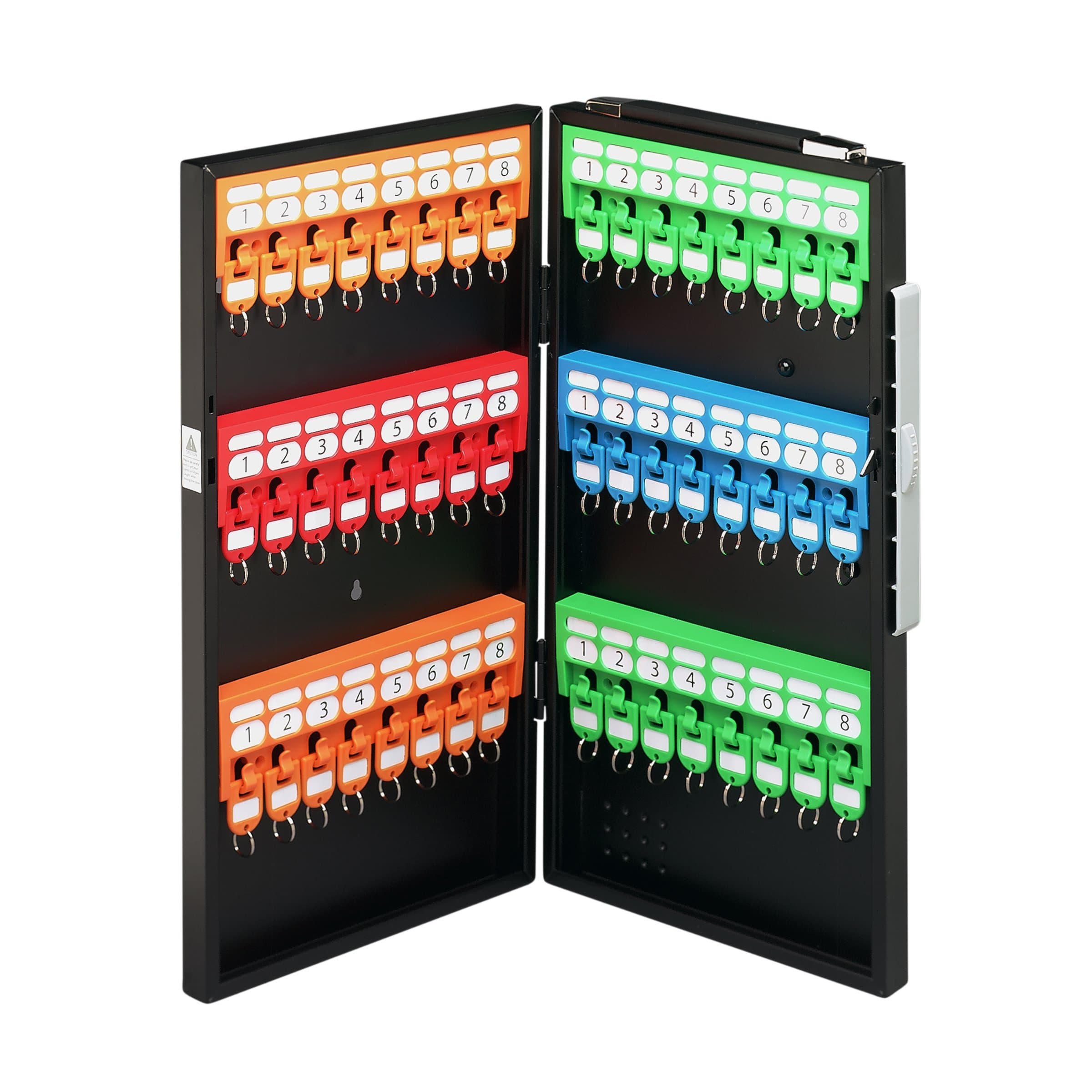 Carl CKB-64 34 Key Locking Cabinet, Black