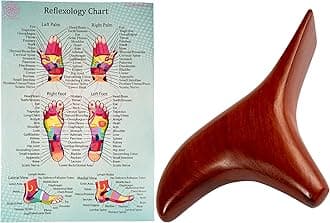 CCcollections Wood Therapy Massage Tools, Reflexology Wooden Stick Tool, Traditional Equipment for Relieving Muscle Pain Body Lymphatic Drainage Massager - (Set I)