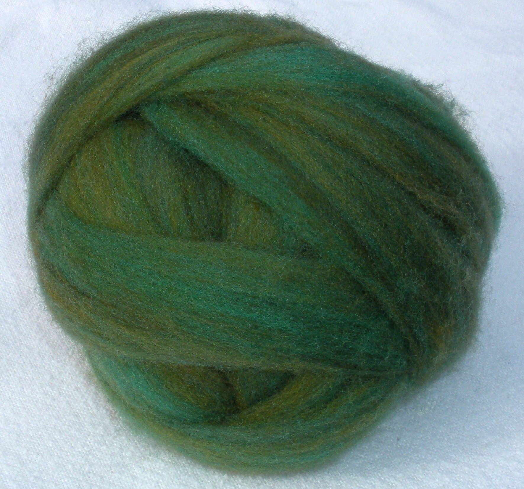 Potluck Roving Multi-Colored Jungle 8oz Ball