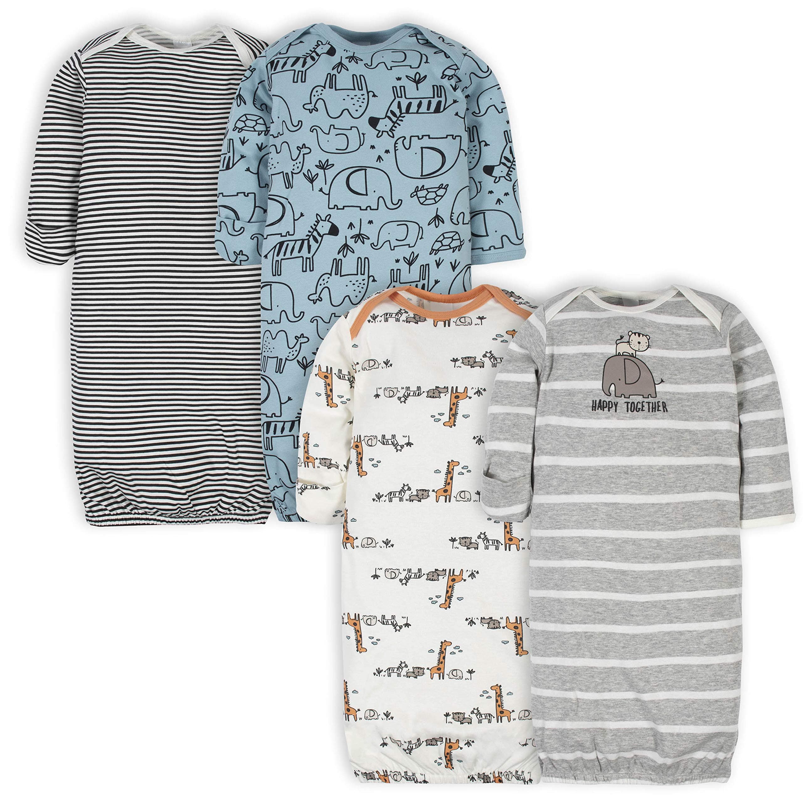 Baby-Boys 4-pack Sleeper Gown
