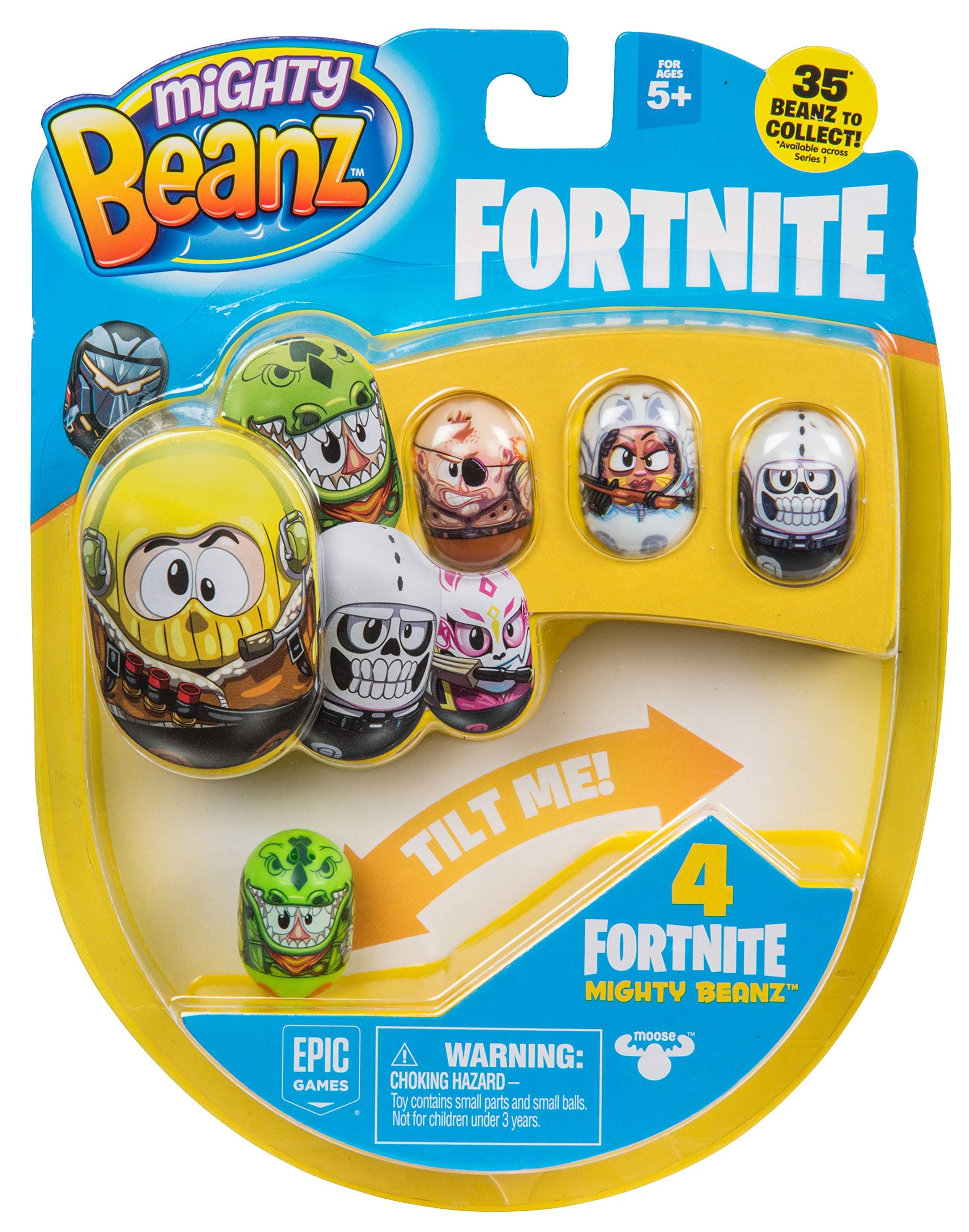 Mighty Beanz 4 Pack-Styles May Vary, Multi